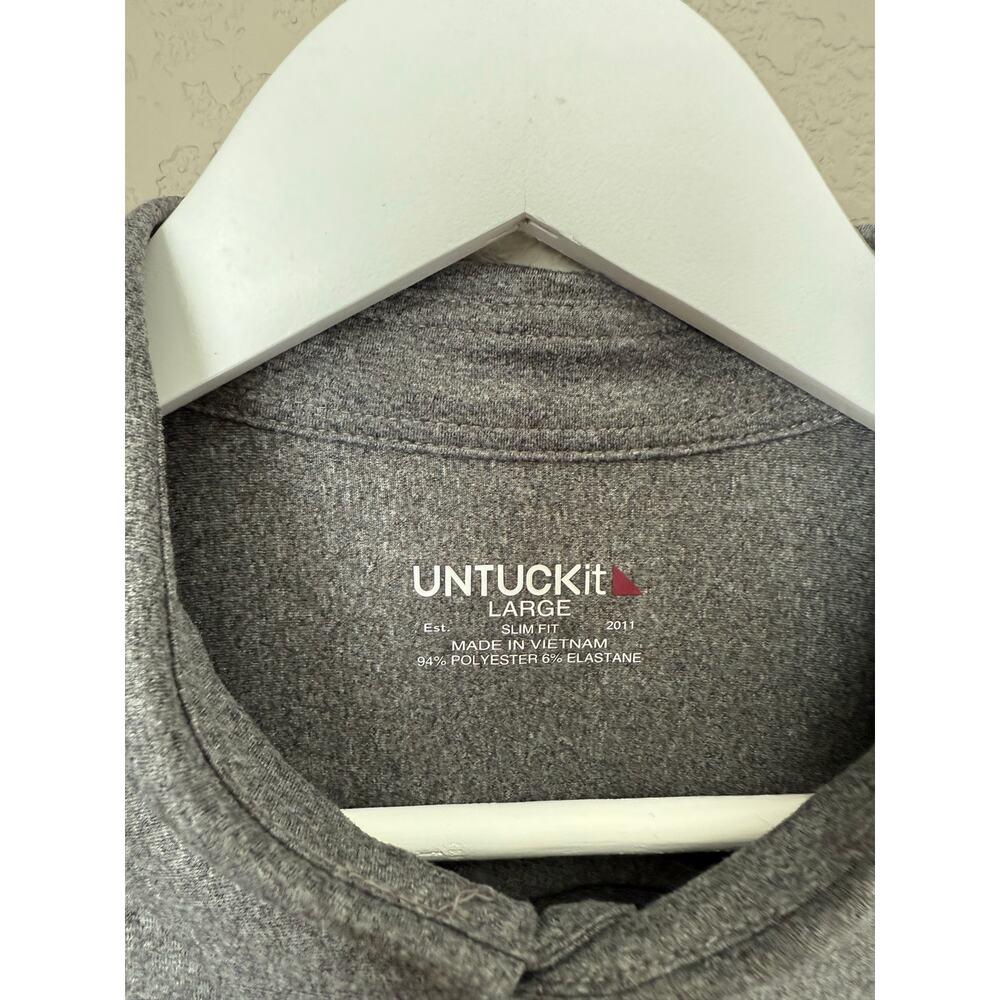Untuckit Performance Button Down Shirt Size Large… - image 3